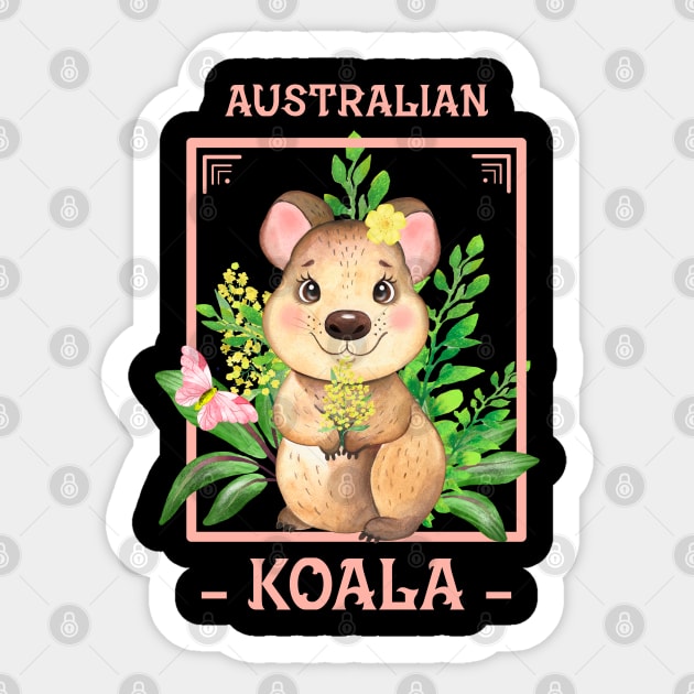 Australian  Koala, koala bear Sticker by Kingostore